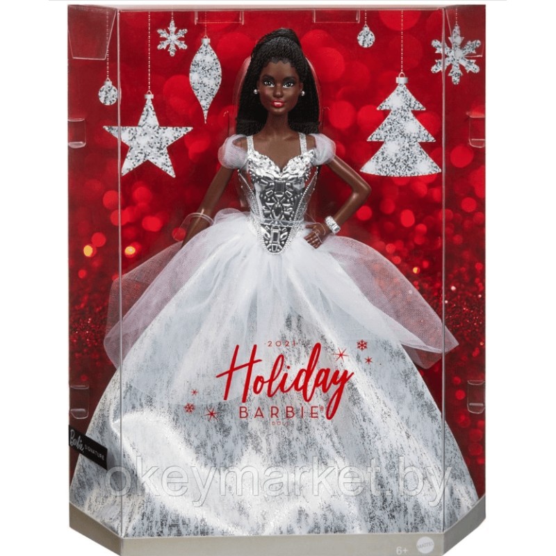 Коллекционная кукла Mattel Barbie Праздничная 2021  GXL19