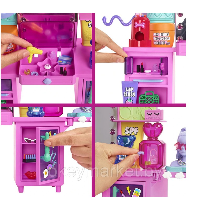 Игровой набор Barbie Экстра с туалетным столиком GYJ70