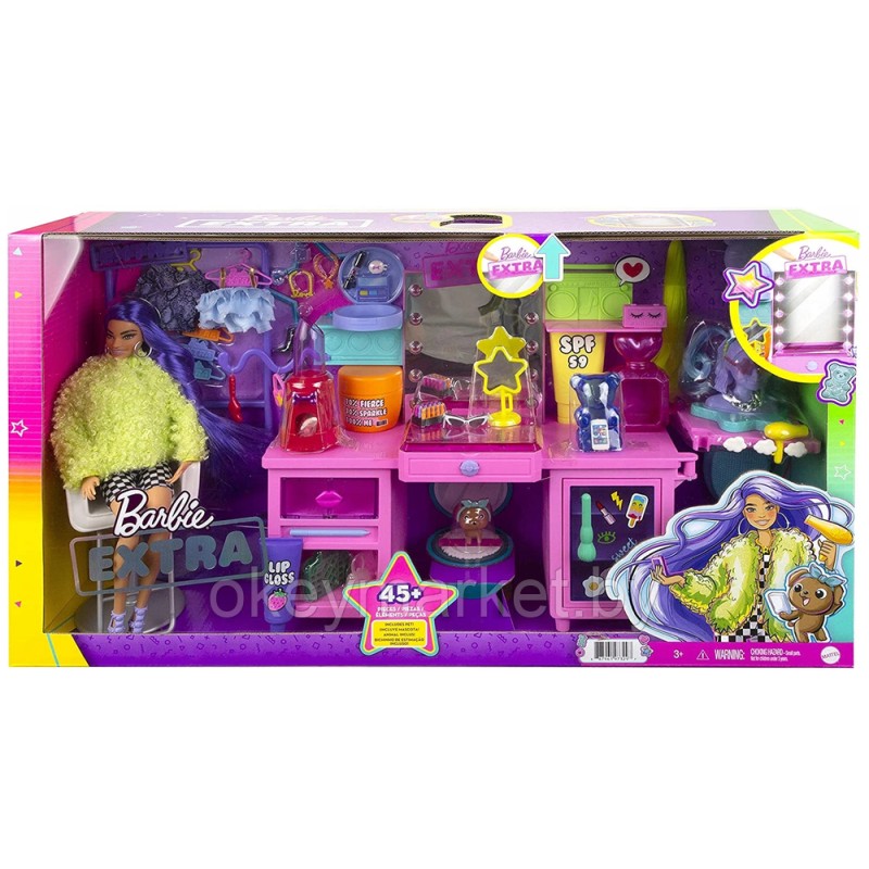 Игровой набор Barbie Экстра с туалетным столиком GYJ70