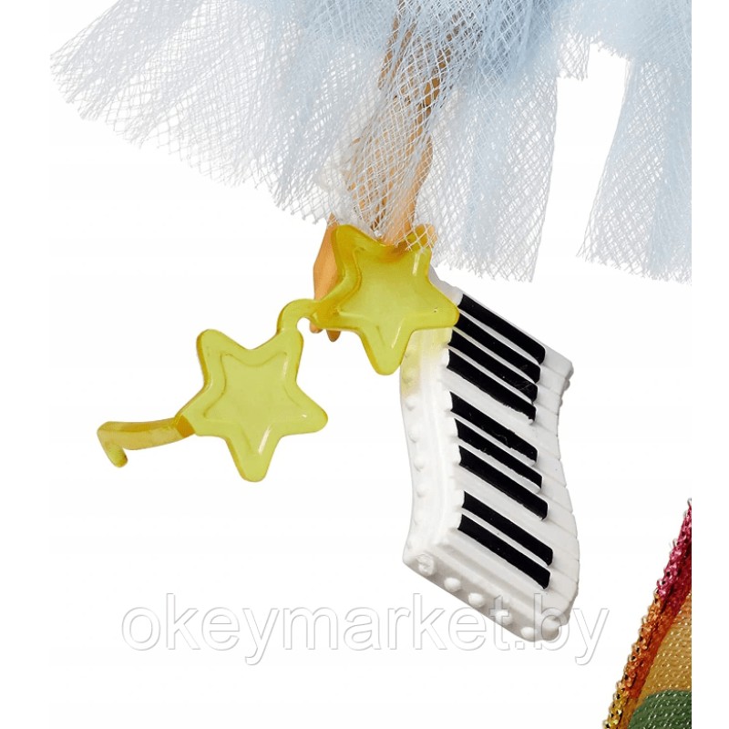 Кукла Barbie Экстра Doll in Rainbow Dress GYJ78