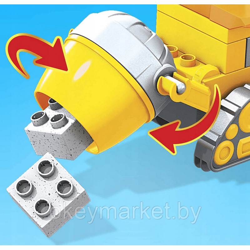 Конструктор Mega Bloks Крепыш и бетономешалка GYW91