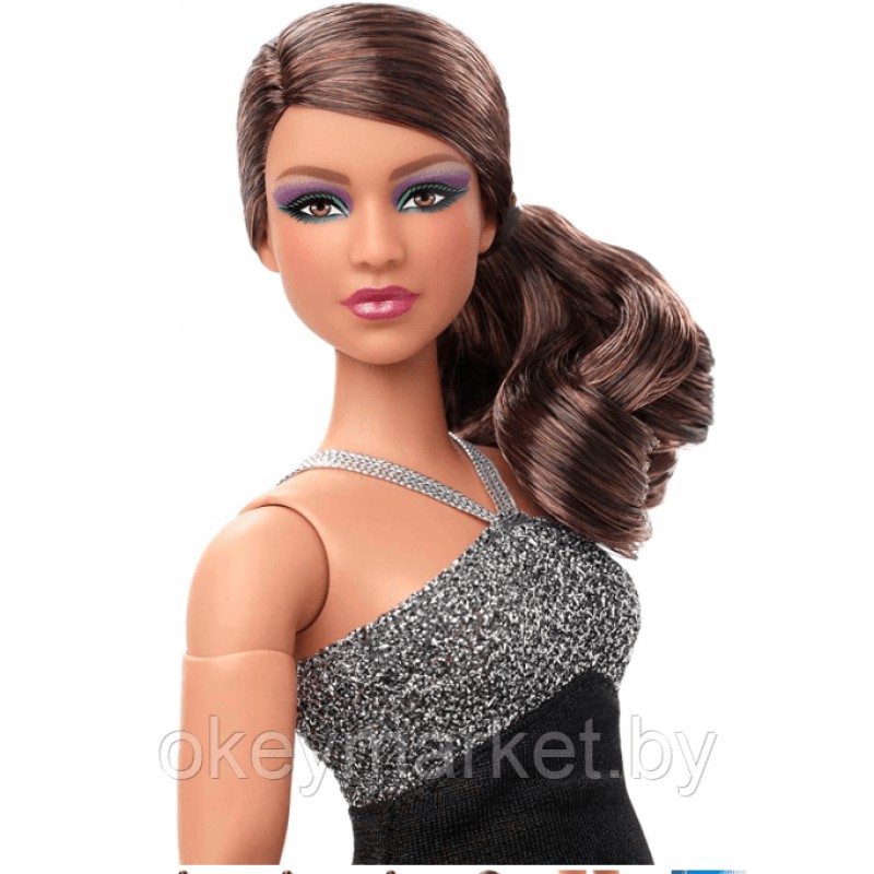 Кукла Mattel Barbie Looks Пышная брюнетка с хвостом HBX95