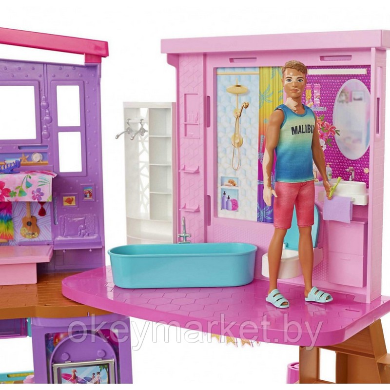 Игровой набор Дом для кукол Barbie Малибу HCD50