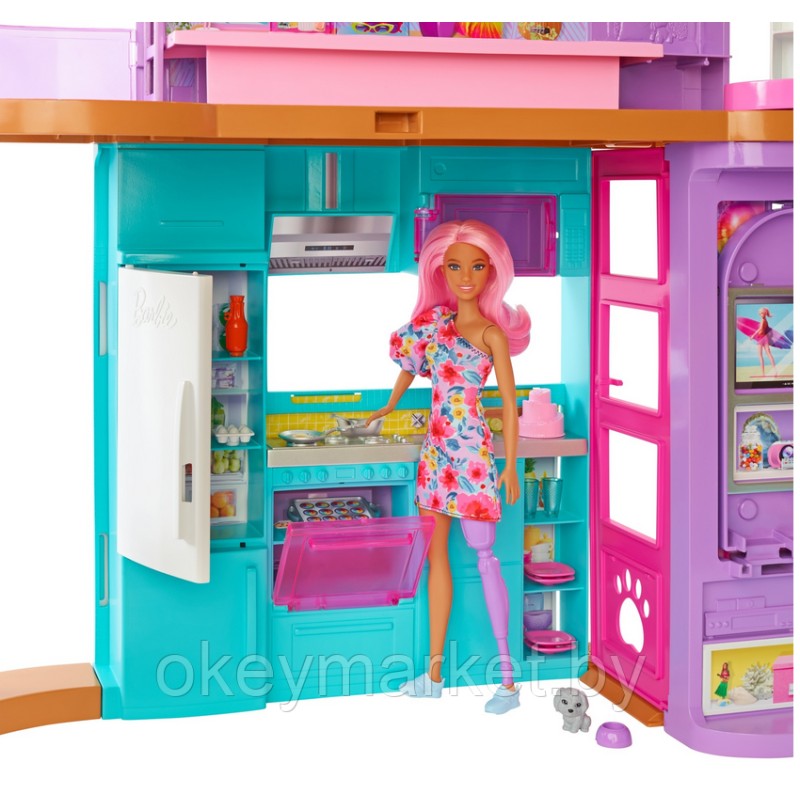 Игровой набор Дом для кукол Barbie Малибу HCD50