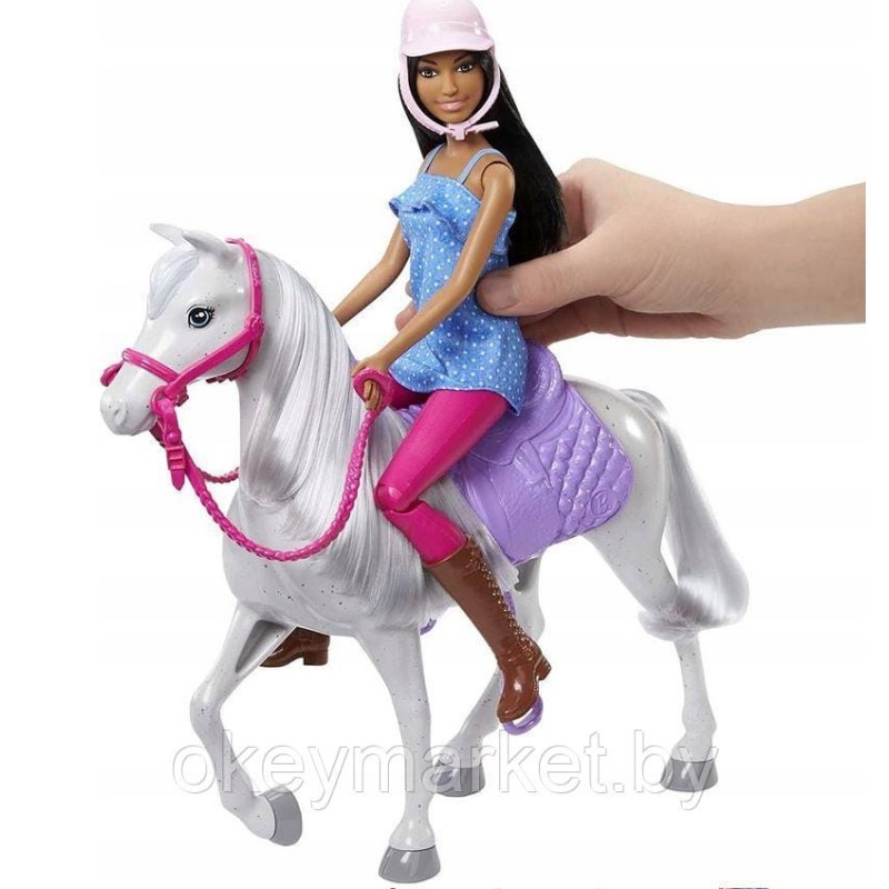 Игровой набор с куклой Барби и лошадью HCJ53