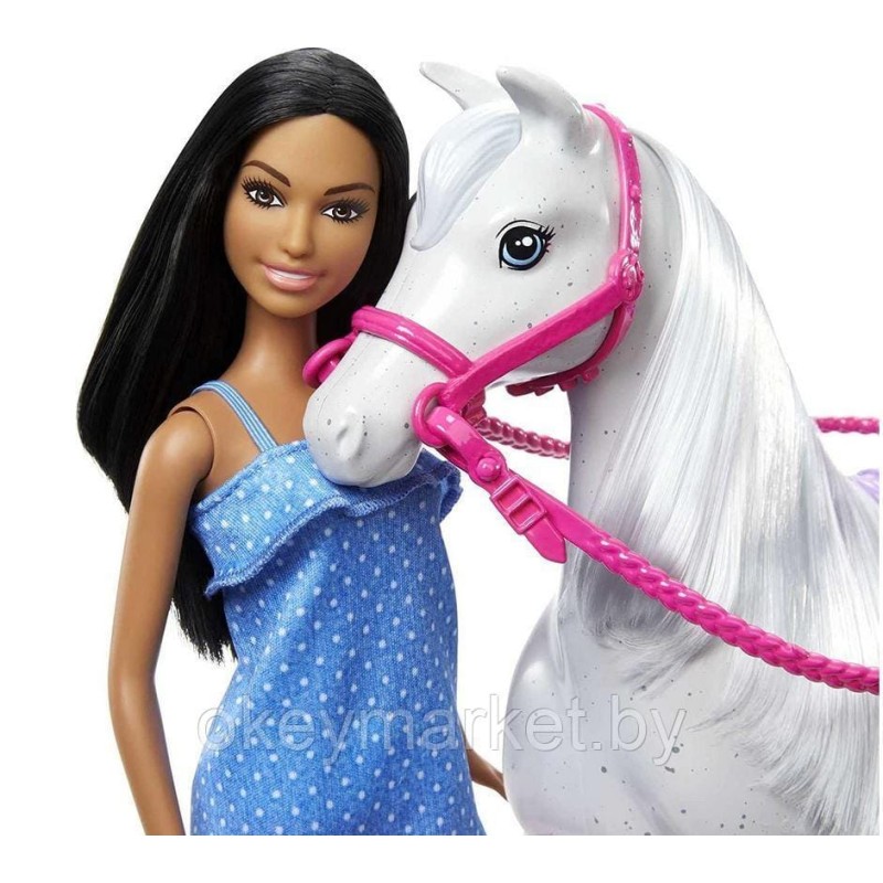 Игровой набор с куклой Барби и лошадью HCJ53