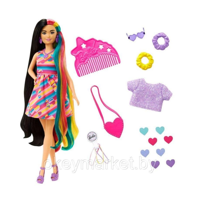 Кукла Barbie Totally Hair Stars HCM90