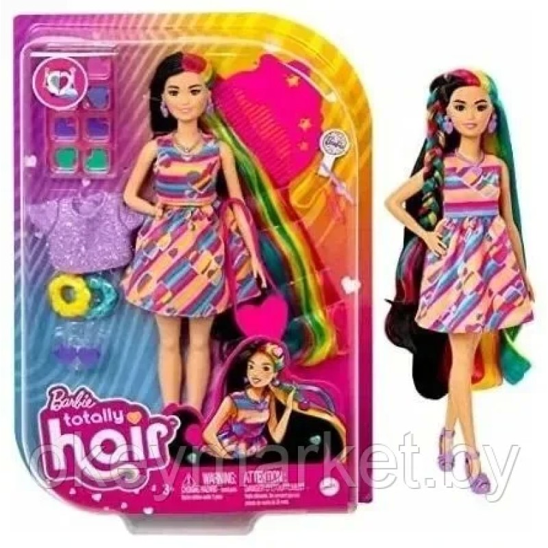 Кукла Barbie Totally Hair Stars HCM90