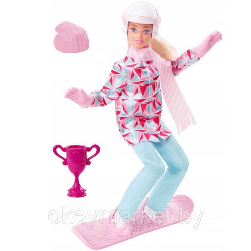 Кукла Barbie Зимние виды спорта Сноубордистка HCN32