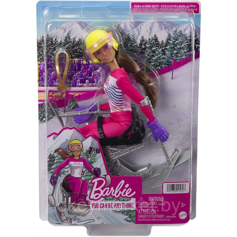 Кукла Barbie Зимние виды спорта Лыжник-паралимпиец HCN33