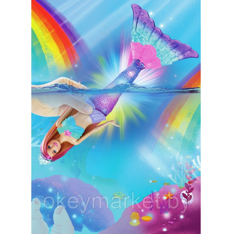 Кукла Barbie Барби Сверкающая русалочка HDJ36