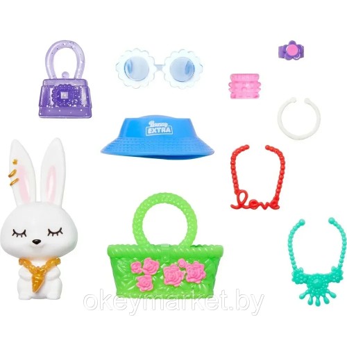 Кукла Barbie Экстра блондинка в джинсовом костюме  Mattel HDJ45