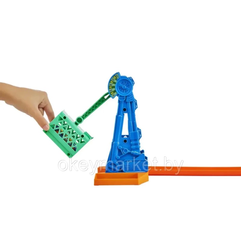 Игрушечный трек Hot Wheels Трасса Steam Drop с машинкой HDY47