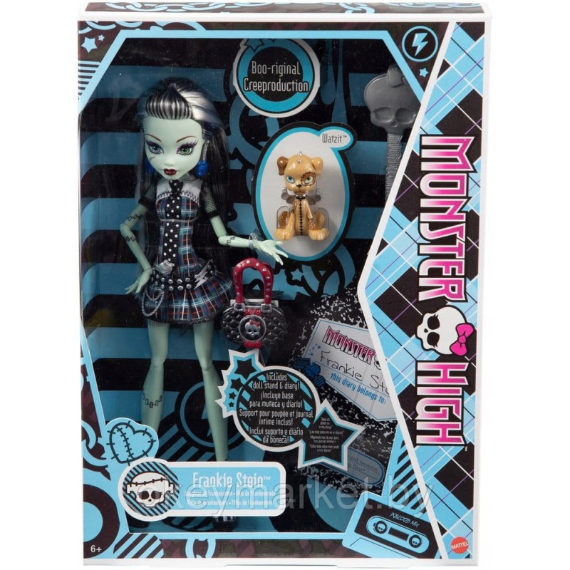 Кукла Mattel Monster High - Фрэнки Штейн + питомец Ватзит Монстр Хай HGC31