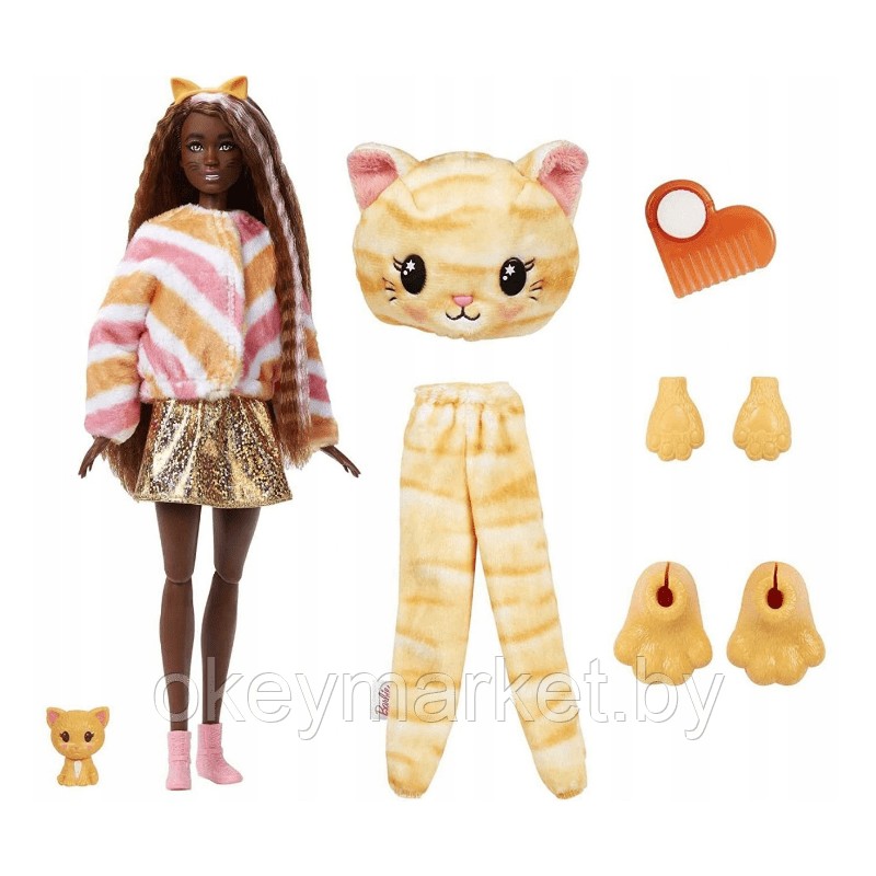 Кукла Barbie Cutie Reveal Котик HHG20