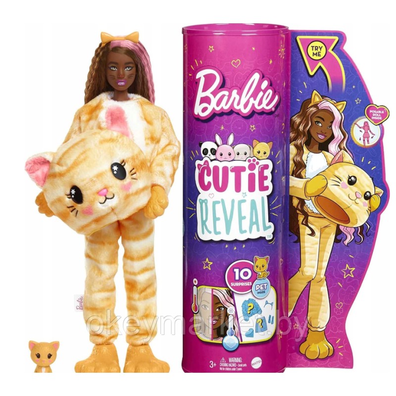 Кукла Barbie Cutie Reveal Котик HHG20
