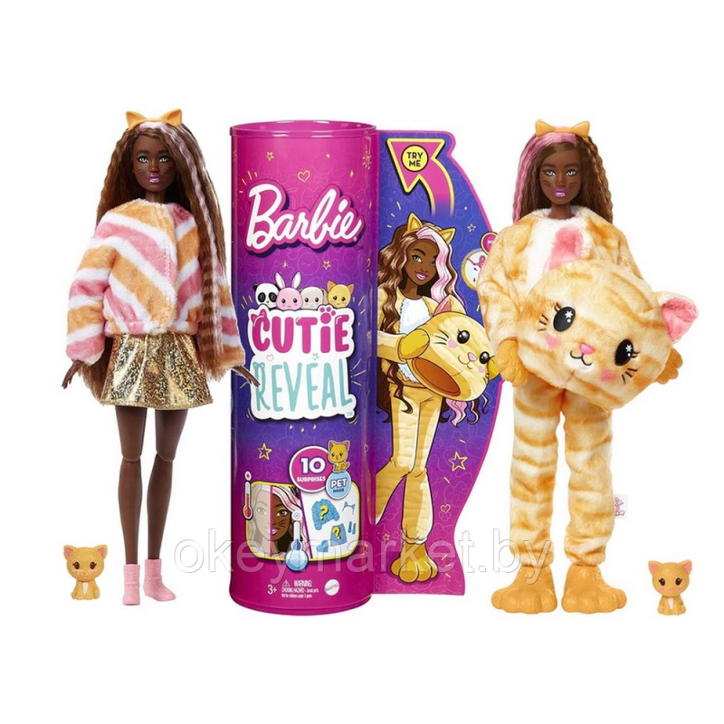 Кукла Barbie Cutie Reveal Котик HHG20