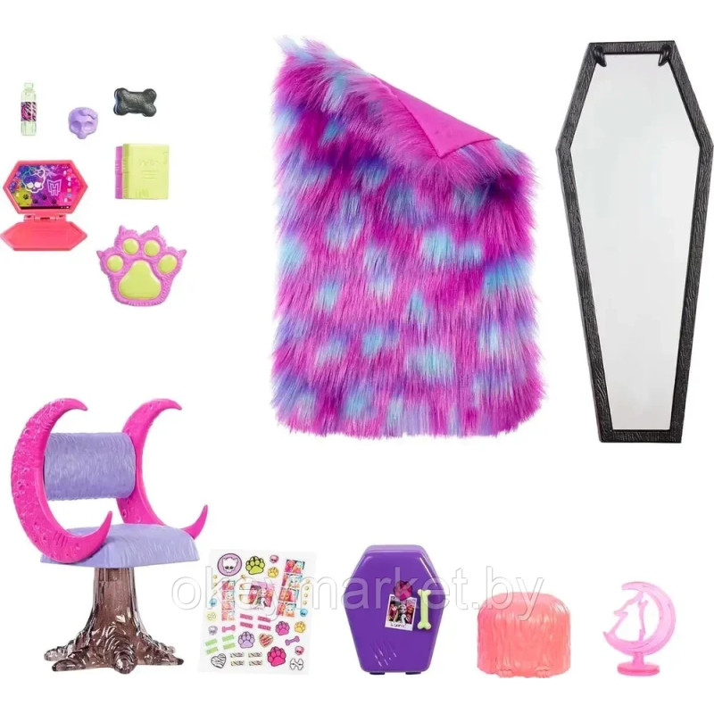 Игровой набор Монстр Хай Спальня Клодин Вульф - Monster High HHK64
