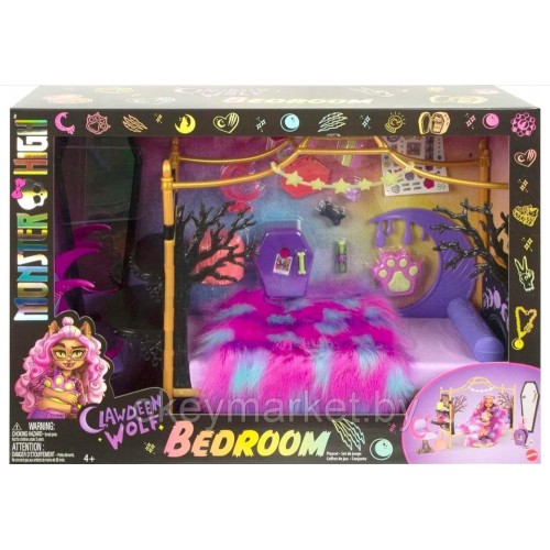 Игровой набор Монстр Хай Спальня Клодин Вульф - Monster High HHK64