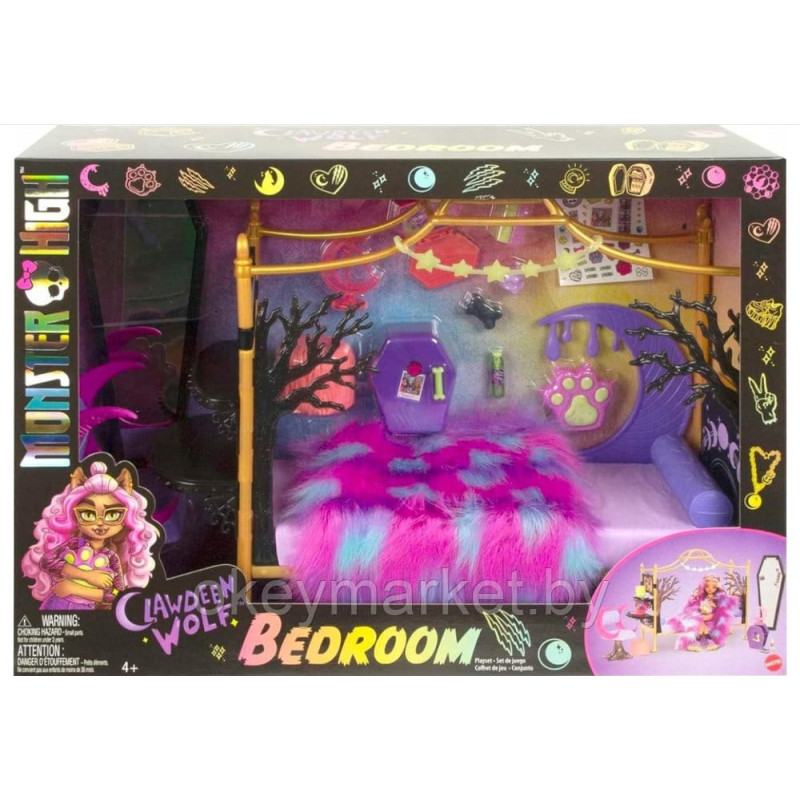 Игровой набор Монстр Хай Спальня Клодин Вульф - Monster High HHK64