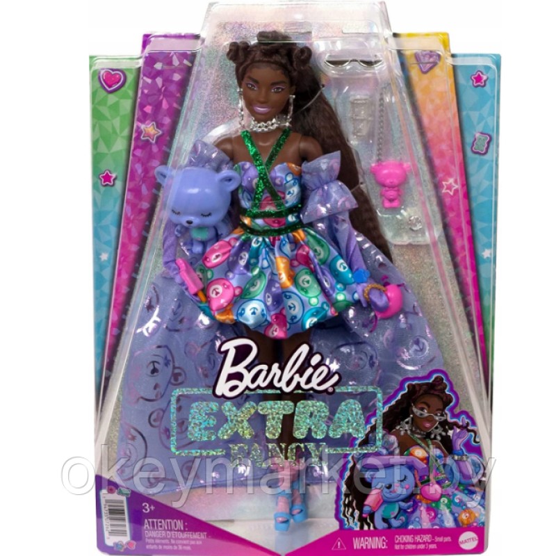 Кукла Barbie Экстра Fancy с мишкой HHN13
