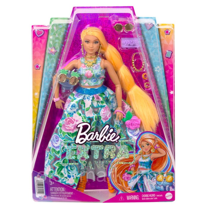 Кукла Barbie Экстра Fancy в цветочном платье HHN14