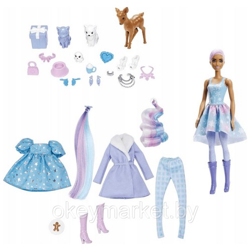 Адвент календарь Barbie Color Reveal HJD60