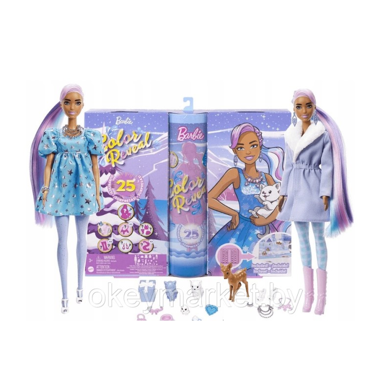 Адвент календарь Barbie Color Reveal HJD60