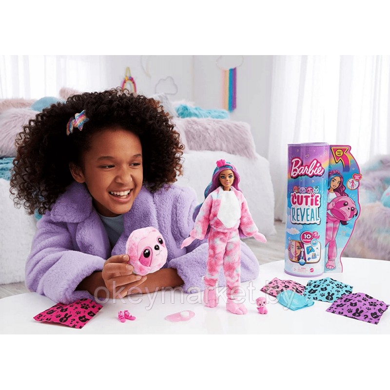 Кукла Barbie Cutie Reveal Ленивец HJL59