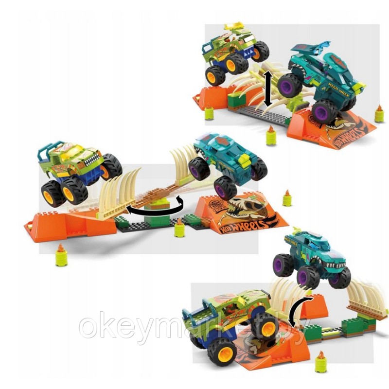 Конструктор Mega Bloks Hot Wheels  - Игровой конструктор Монстр трак 332 элемента - HKF89