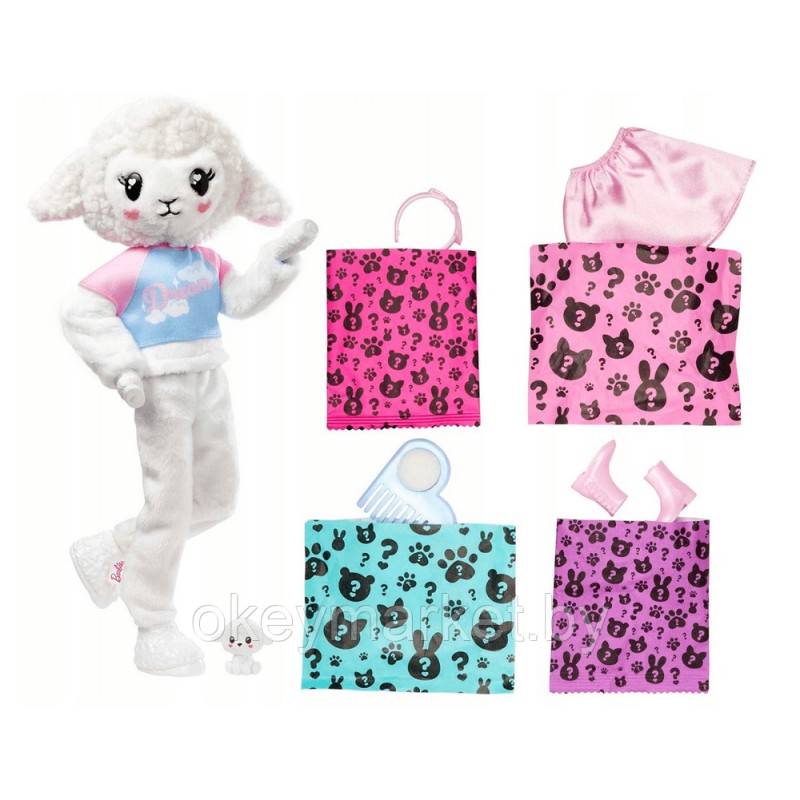Кукла Barbie Cutie Reveal ягнёнок HKR03