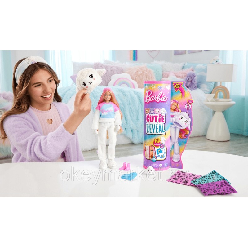 Кукла Barbie Cutie Reveal ягнёнок HKR03