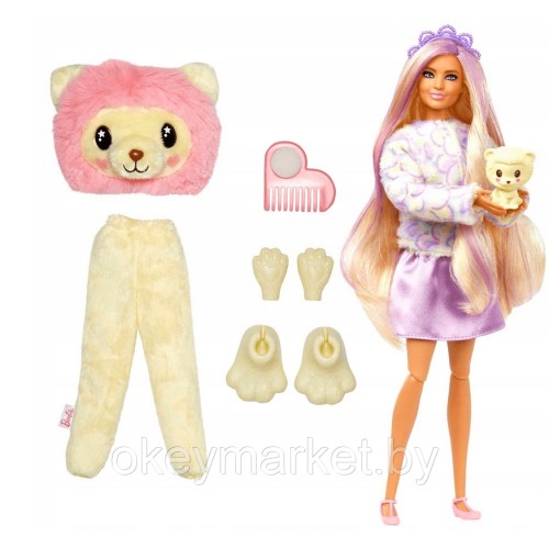 Кукла Barbie Cutie Reveal Лев HKR06