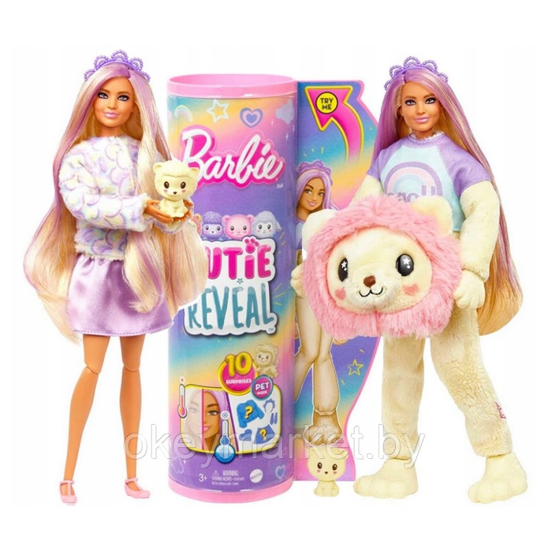 Кукла Barbie Cutie Reveal Лев HKR06