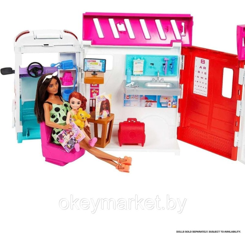 Игровой набор Барби- скорая мобильная клиника HKT79