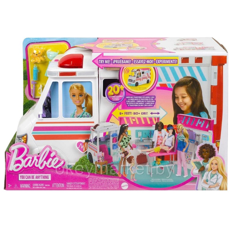 Игровой набор Барби- скорая мобильная клиника HKT79