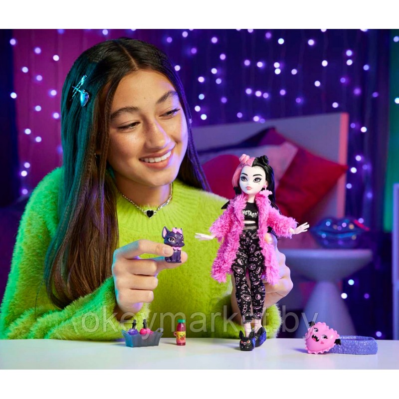 Кукла Monster High Пижамная вечеринка Дракулаура - Монстер Хай HKY66