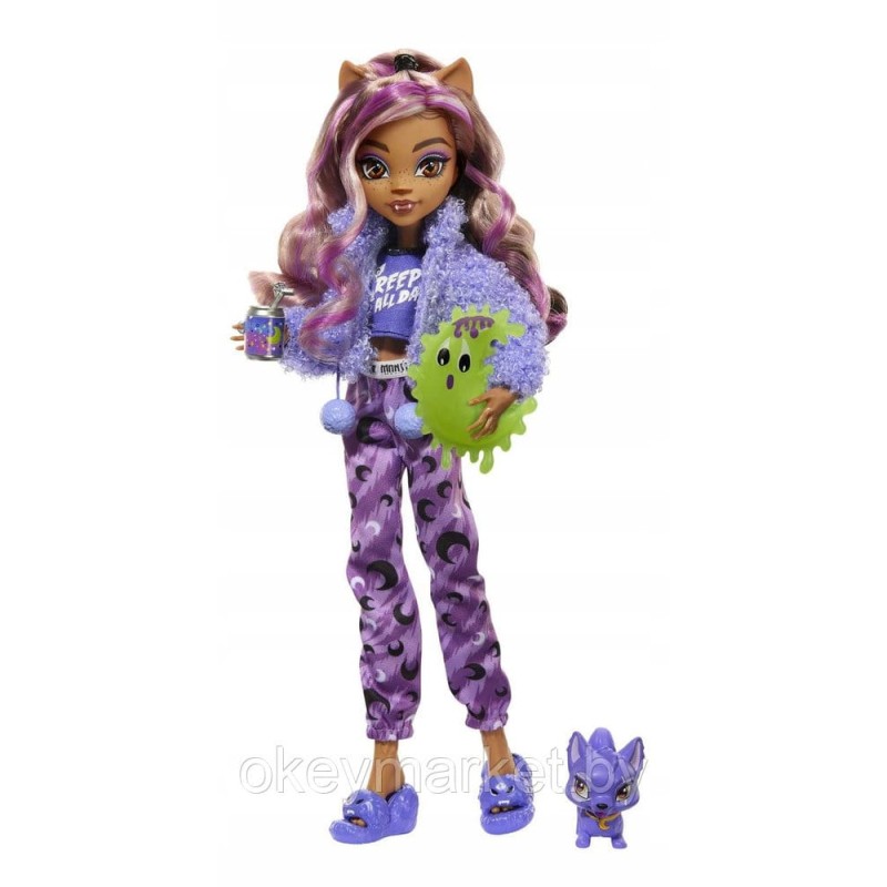 Кукла Monster High Пижамная вечеринка Клодин Вульф- Монстер Хай HKY67