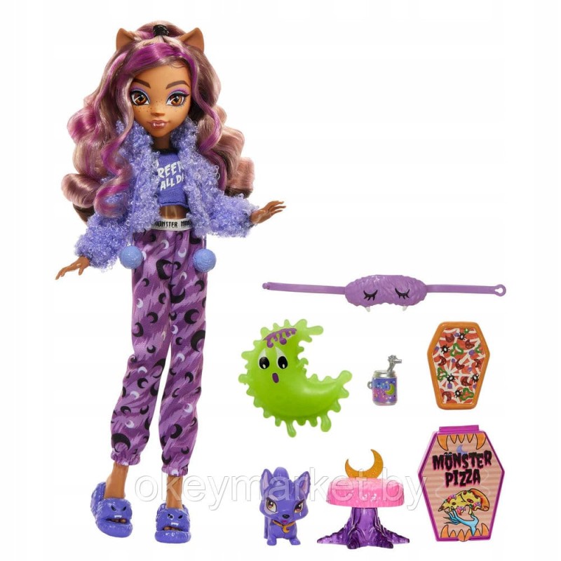 Кукла Monster High Пижамная вечеринка Клодин Вульф- Монстер Хай HKY67