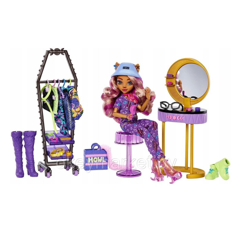 Кукла Монстр Хай Monster High Клодин Вульф - Модный комплект, HKY70