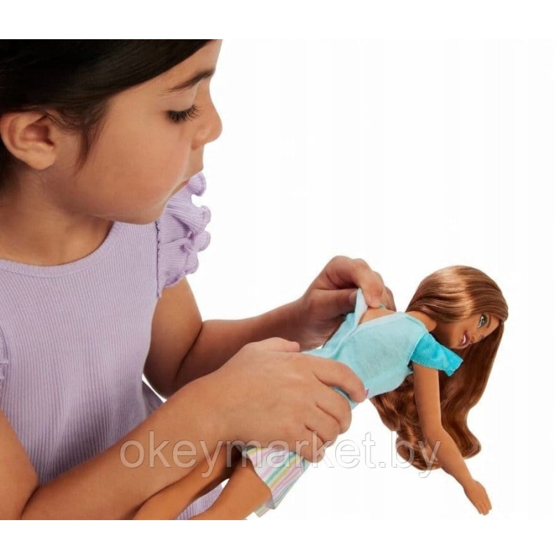 Кукла Barbie Моя первая Барби - Брюнетка с зайчиком HLL21