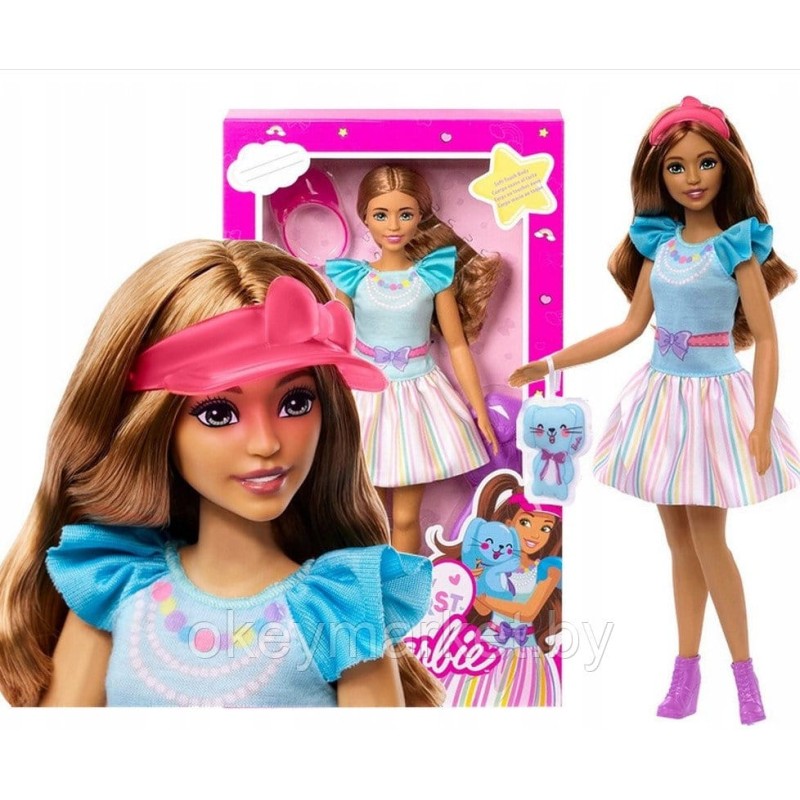 Кукла Barbie Моя первая Барби - Брюнетка с зайчиком HLL21