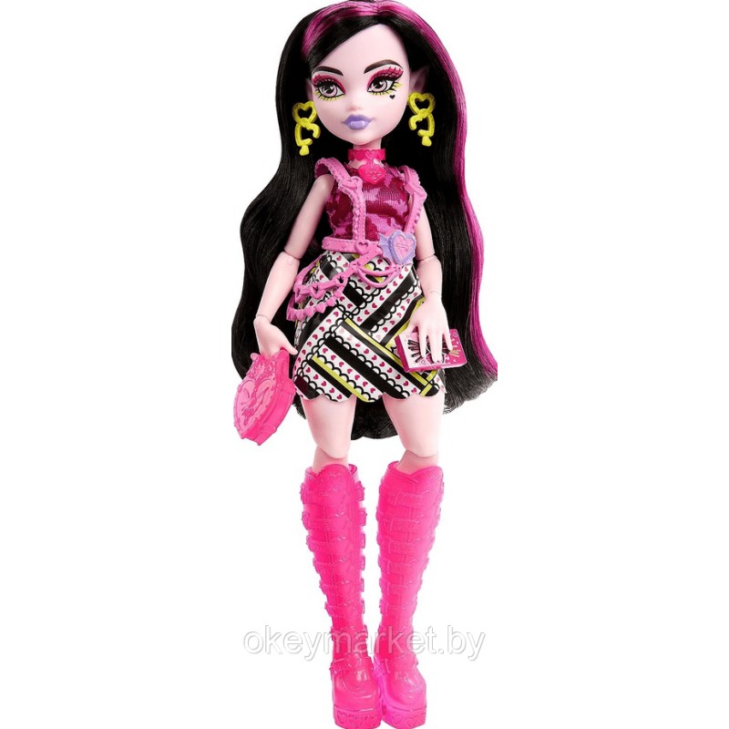 Кукла Monster High Neon Frights- Монстер Хай Дракулаура HNF78