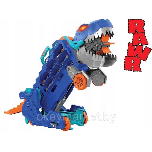 Игрушечный трек Hot Wheels City - Мега-транспортер Хот Вилс Невероятный Ти-Рекс HNG50