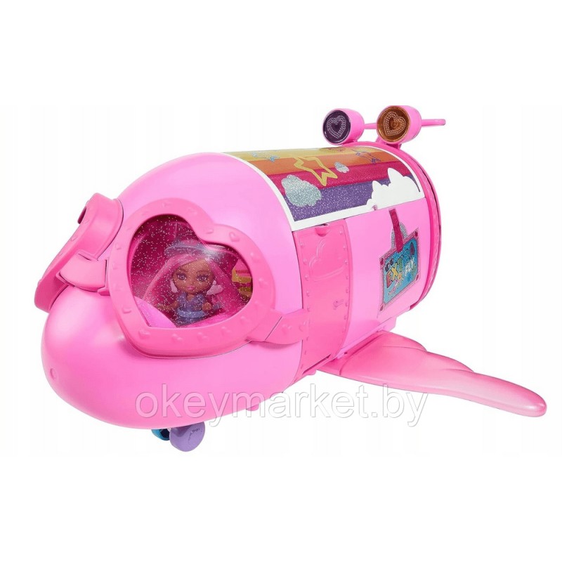 Игровой набор Барби Самолет Extra Fly с мини куклой и аксессуарами HPF72