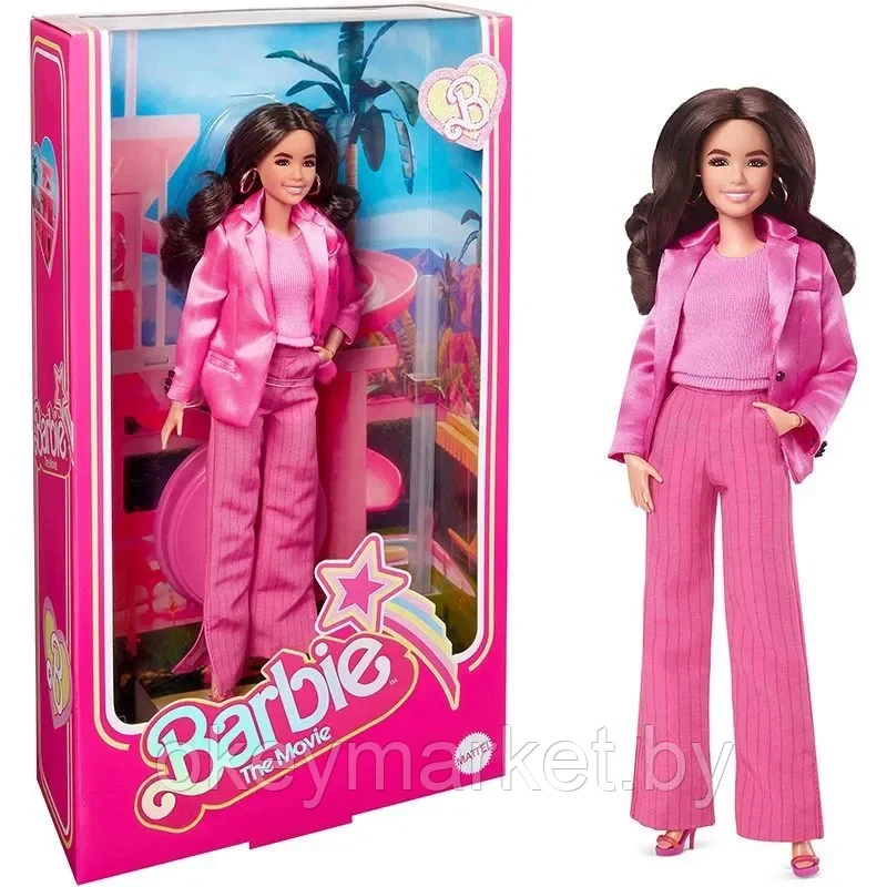 Кукла Barbie The Movie Глория в розовом костюме HPJ98