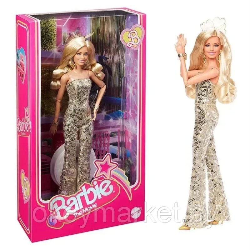 Кукла Barbie The Movie в золотом комбинезоне HPJ99