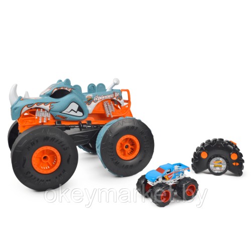 Игровой набор Hot Wheels RC Monster Trucks Rhinomite 2в1 HPK27