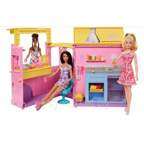 Игровой набор Barbie Mattel Грузовик с лимонадом HPL71