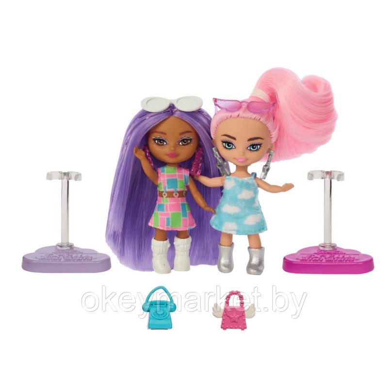 Набор кукол 5 шт Barbie Экстра Minis Fly Mini HPN09